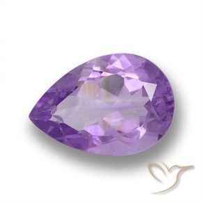 3.41克拉天然紫水晶，梨形，VVS