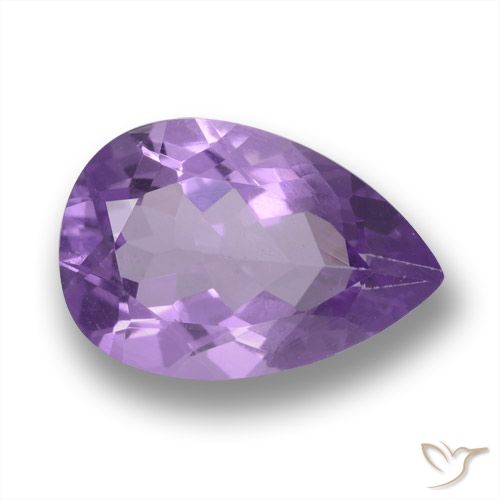 3.47ct 天然 深紫罗兰色 紫水晶, 梨形, VVS