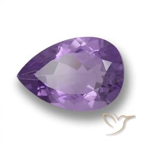 3.47克拉天然紫水晶，梨形，VVS