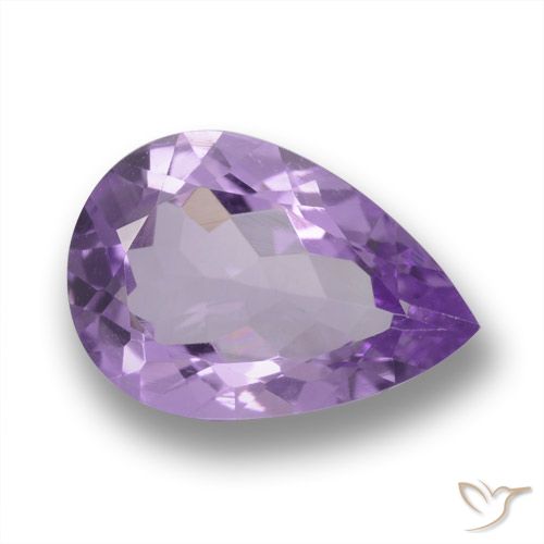 3.48ct 天然 中紫 紫水晶, 梨形, VVS