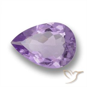 3.48克拉天然紫水晶，梨形，VVS