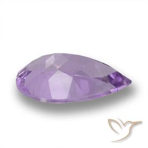 3.48克拉天然紫水晶，梨形，VVS