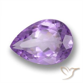 4.18克拉天然紫水晶，梨形，VVS