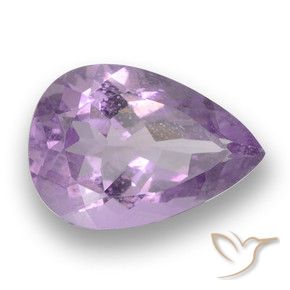 3.28克拉天然紫水晶，梨形，VS