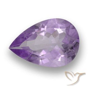 2.93克拉天然紫水晶，梨形，VS