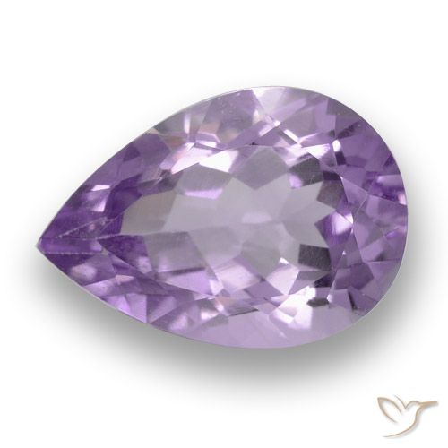 3.70ct 天然 中紫粉色 紫水晶, 梨形, VS