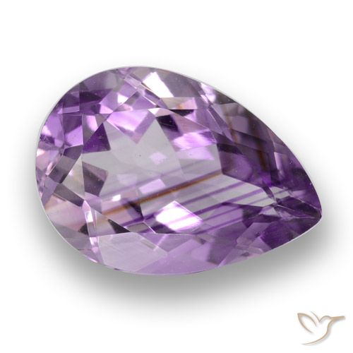 3.91ct 天然 紫色紫罗兰色 紫水晶, 梨形, VS