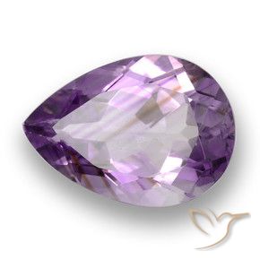3.91克拉天然紫水晶，梨形，VS