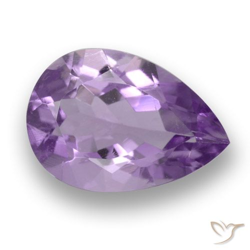 3.12ct 天然 深紫罗兰色 紫水晶, 梨形, VS