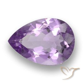 3.12克拉天然紫水晶，梨形，VS