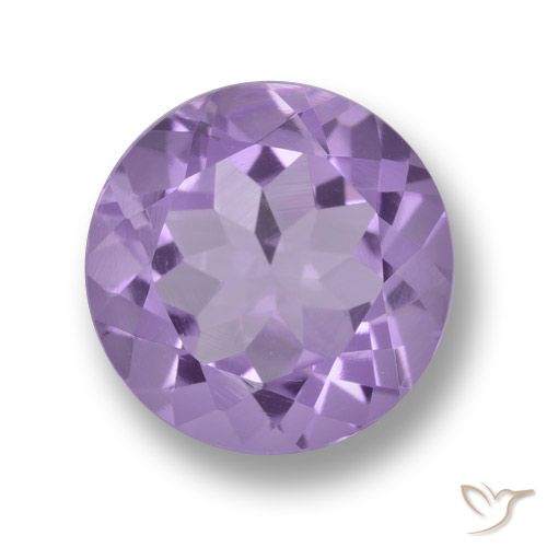 3.29ct 天然 中浅紫色 紫水晶, 圆形的, VVS