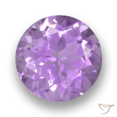 3.71ct 天然 紫色紫罗兰色 紫水晶, 圆形的, VS