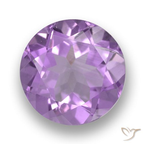 2.52ct 天然 中粉紫 紫水晶, 圆形的, VVS