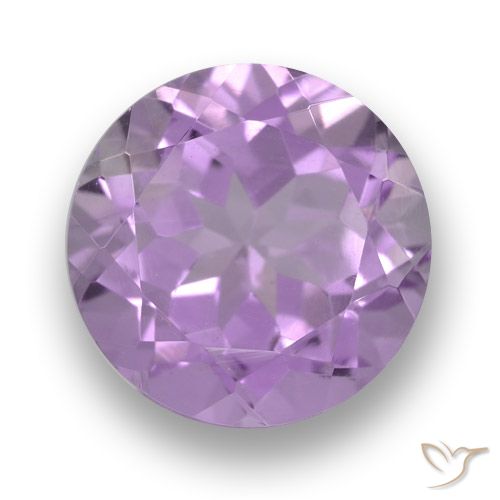 3.61ct 天然 粉紫罗兰色 紫水晶, 圆形的, VVS