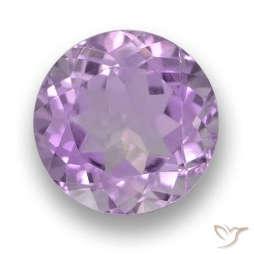 3.87ct 天然 中粉紫 紫水晶, 圆形的, VVS
