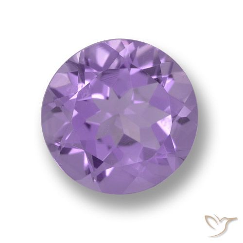 3.35ct 天然 中紫 紫水晶, 圆形的, VVS-VS