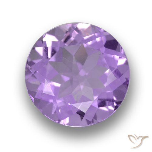 4.12ct 天然 中紫 紫水晶, 圆形的, VVS-VS