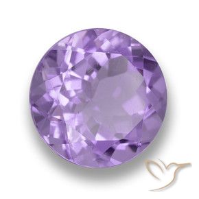 4.10克拉天然紫水晶，圆形的，VVS-VS
