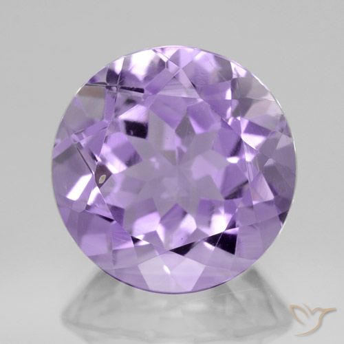 4.39克拉天然紫水晶，圆形的，VVS-VS