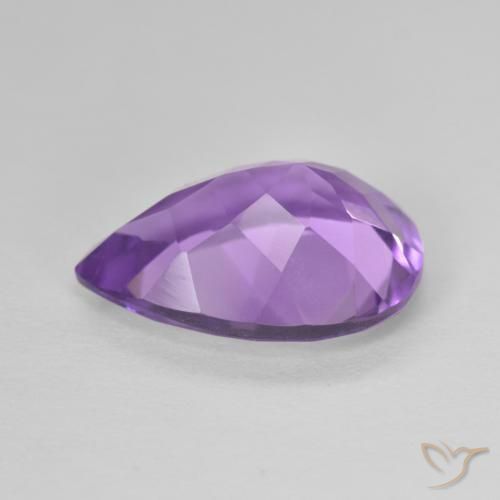 4.58克拉天然紫水晶，梨形，VVS