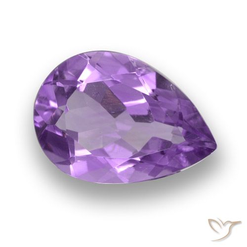 4.11克拉天然紫水晶，梨形，VVS-VS