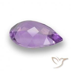 4.11克拉天然紫水晶，梨形，VVS-VS