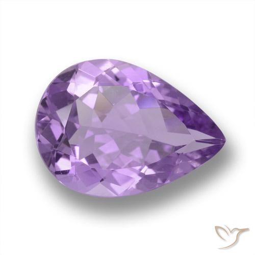 4.18克拉天然紫水晶，梨形，VVS