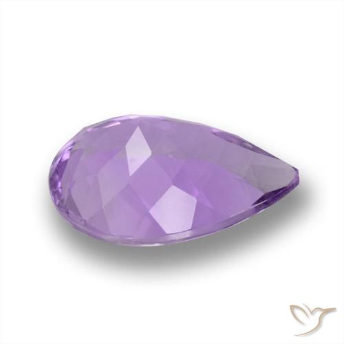 4.18克拉天然紫水晶，梨形，VVS