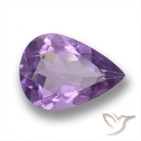 3.98克拉天然紫水晶，梨形，VVS-VS