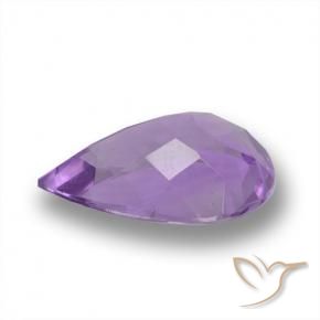 3.98克拉天然紫水晶，梨形，VVS-VS