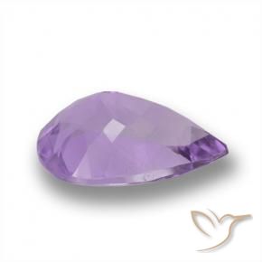 4.33克拉天然紫水晶，梨形，VVS