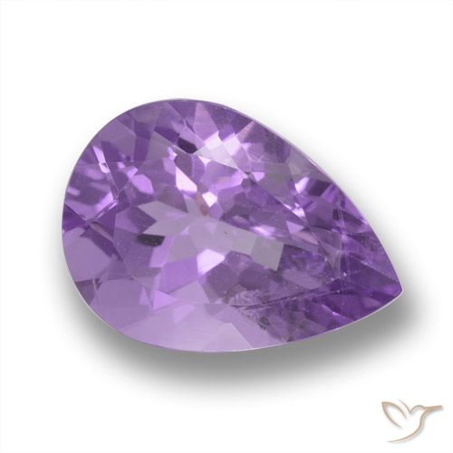 4.57ct 天然 粉紫罗兰色 紫水晶, 梨形, VVS-VS