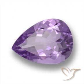 4.43克拉天然紫水晶，梨形，VVS