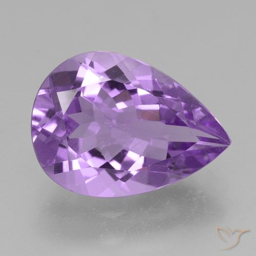 4.40克拉天然紫水晶，梨形，VVS