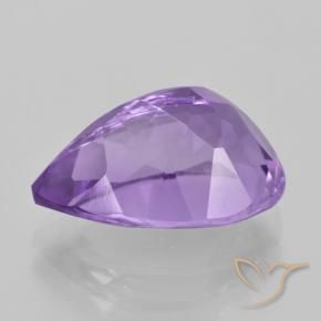 5.28克拉天然紫水晶，梨形，VVS