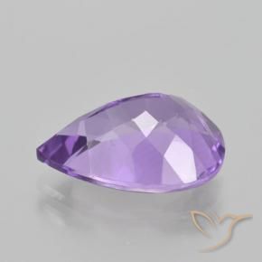 4.48克拉天然紫水晶，梨形，VVS