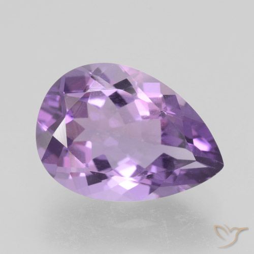 4.65ct 天然 中紫 紫水晶, 梨形, VVS
