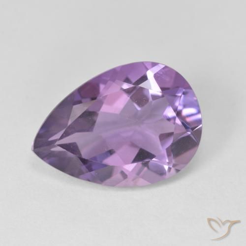 4.35克拉天然紫水晶，梨形，VVS