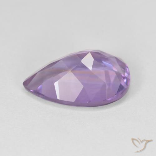 4.35克拉天然紫水晶，梨形，VVS