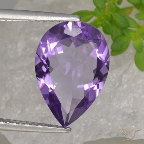 4.27克拉天然紫水晶，梨形，VVS-VS
