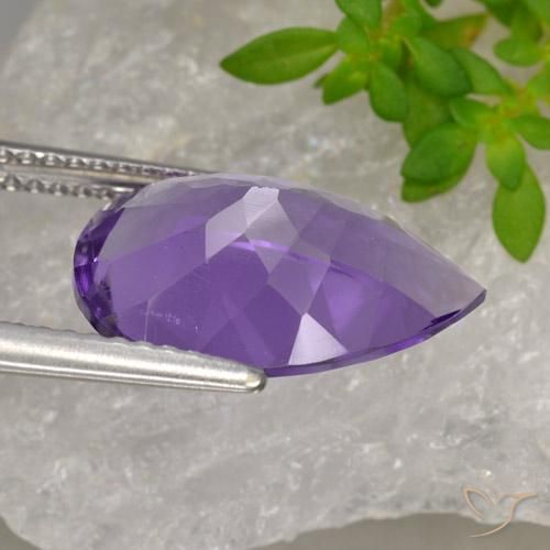 4.27克拉天然紫水晶，梨形，VVS-VS