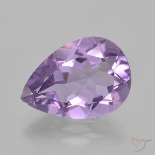 4.42ct 天然 深鸢尾紫 紫水晶, 梨形, VVS