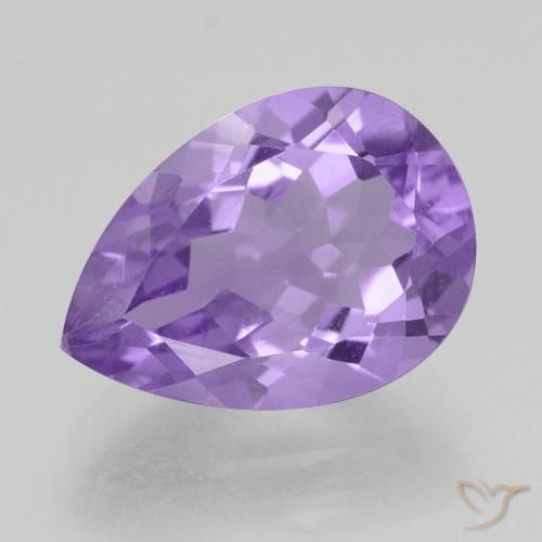4.80ct 天然 深鸢尾紫 紫水晶, 梨形, VVS