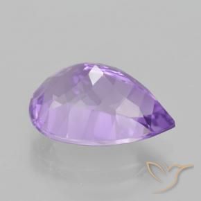 5.26克拉天然紫水晶，梨形，VVS
