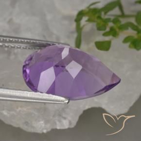 4.62克拉天然紫水晶，梨形，VVS