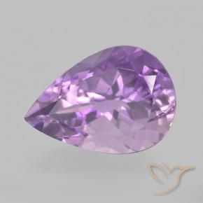 5.25克拉天然紫水晶，梨形，VVS-VS