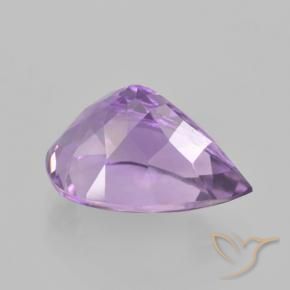 5.25克拉天然紫水晶，梨形，VVS-VS