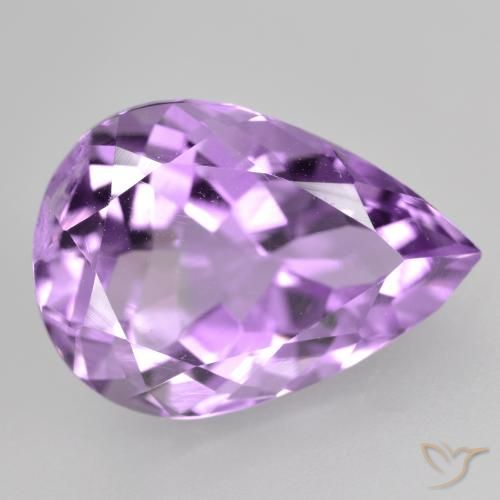 4.66ct 天然 深紫罗兰 紫水晶, 梨形, VVS