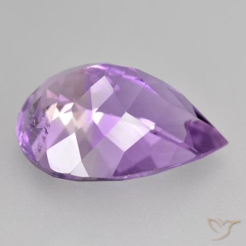 4.66克拉天然紫水晶，梨形，VVS