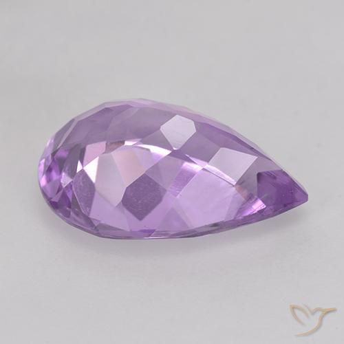 4.09克拉天然紫水晶，梨形，VVS-VS
